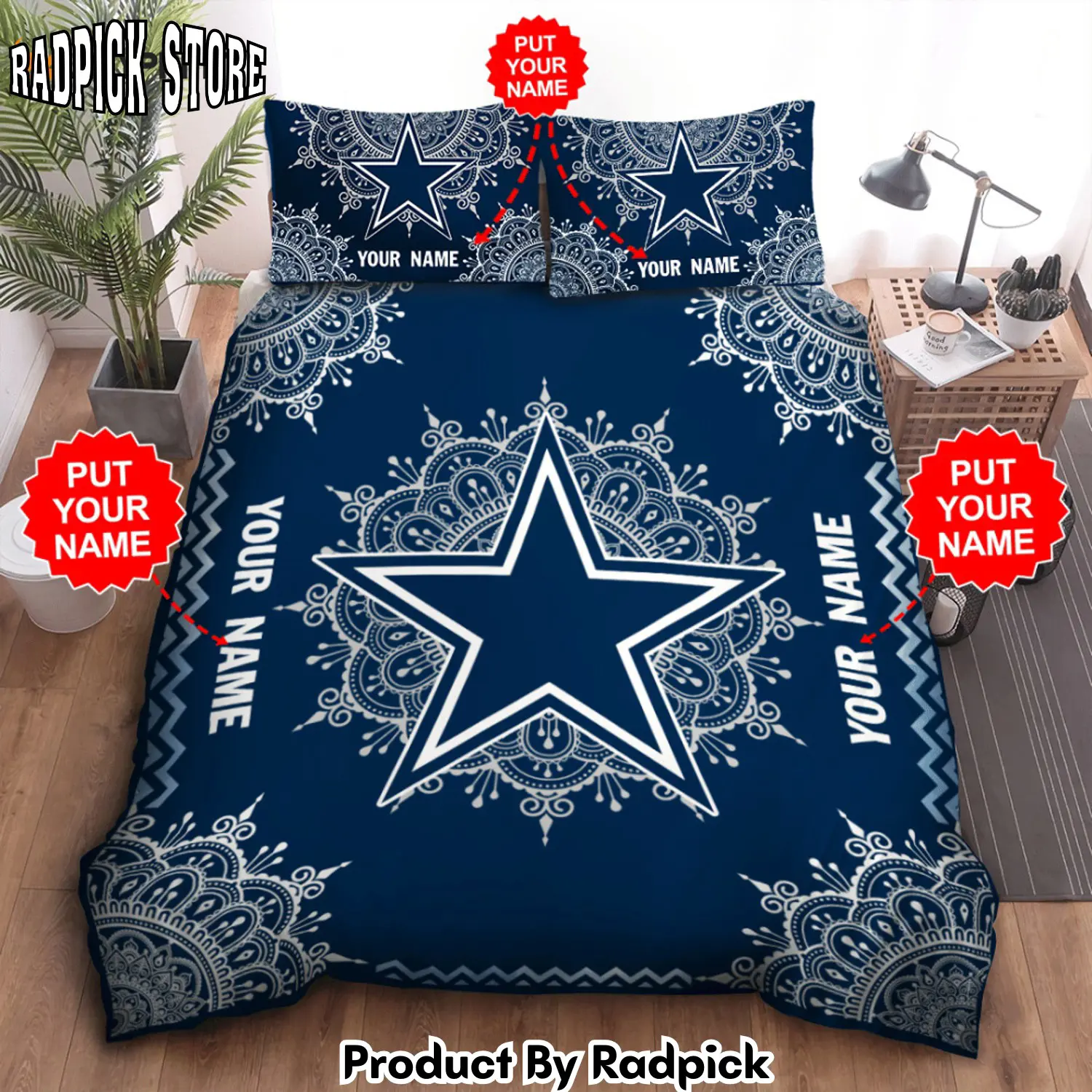 Radpick ultimate dallas cowboys duvet cover bedding set perfect gift for fans bd221 rp327606